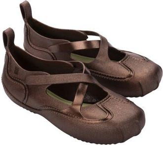 Melissa Aira Water Resistant Mary Jane Sneaker in Bronze/green at Nordstrom, Size 10