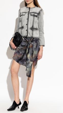 Diesel DE-GRAFY-FSI Denim Jacket, Womens, Grey