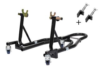 OEM Soporte/elevador Trasero Para Motocicleta Biketec Pro Con Adaptadores En V Y L En Carrito