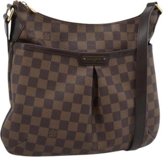 Louis Vuitton Pre-owned Shoulder Bag - Damier Ebene Canvas - Dames - Vintage Schoudertas - Bruin - ONE Size - Leer - Vintage
