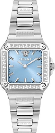 Versace Greca Edge Womens Silver Watch VE5G00726 Stainless Steel - One Size