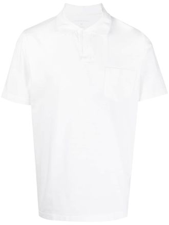 Sease Poloshirt met borstzak - Wit
