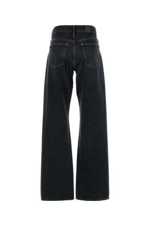 7 For All Mankind Womens Black Denim Tess Jeans Nero Exterior: Cotton