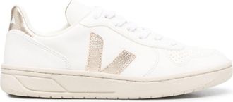 Veja V-10 ChromeFree leather sneakers - women - Leather - 39 - White