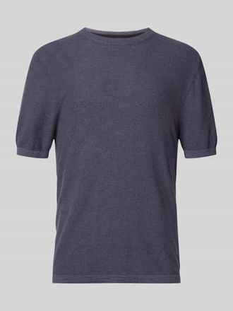 Marc O'Polo Regular Fit T-Shirt aus Baumwoll-Leinen-Mix in Dunkelblau, Gr&ouml;&szlig;e XXXL