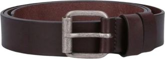 Aspesi Klassieke Leren Riem - unisex - Riemen - Bruin - 3XL - Leer - Accessoires