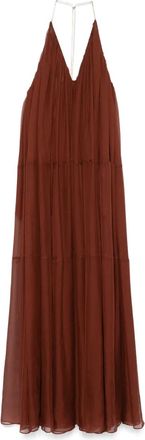 Retrofête Abito lungo in jersey - Marrone