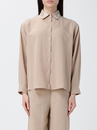 Hanita Camicia Hanita in misto lino con ricami