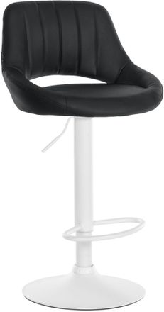 Clp Taburete De Bar Milet En Polipiel Negro Blanco