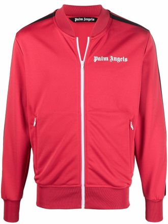 Palm Angels Giacca sportiva con banda laterale - Rosso