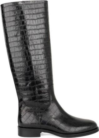 Sergio Moretti Lange laarzen - Dames - Hoge Laarzen - Zwart - 37 EU - Leer - Schoenen