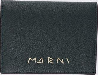 Marni Portafoglio in pelle con logo Marni