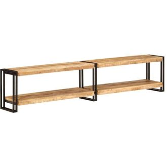 vidaXL vidaXL Mobile Porta TV 200x30x40 cm in Legno Massello di Mango