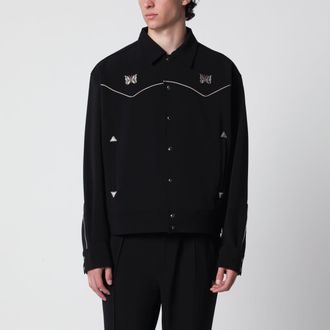 Needles Piping cowboy jacket in stretch polyester black