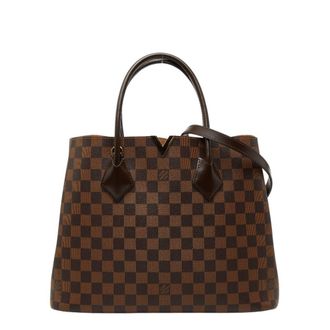 Louis Vuitton Brown Ebene Pvc Leather Shoulder Bag Tote Bag (Pre-Owned)