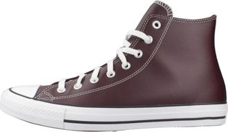 Converse Faux Leather High Top Sneakers - Heren - Sneakers - Rood - 42 1/2 EU - Schoenen