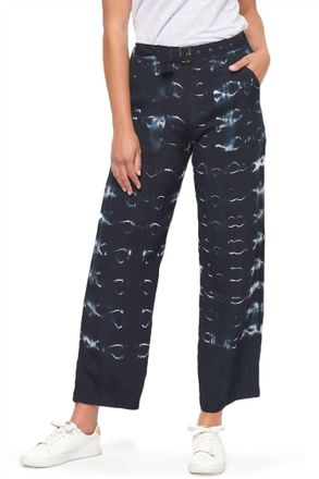 Lusana Darcy Print Pant In Black Multi