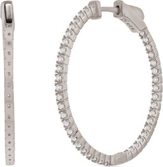 Suzy Levian Suzy Levian Silver Cz Hoops