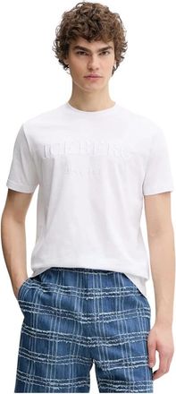 Iceberg T-shirt met ronde hals - Heren - T-shirts - Wit - XL - Katoen - Tops