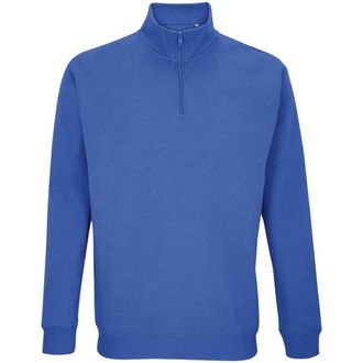 SOLS Uniseks Conrad Sweatshirt met Quarter Zip voor volwassenen (Koningsblauw)