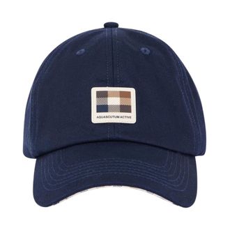 Aquascutum Gorra de b&eacute;isbol con insignia - Accessories - Hombre - Azul - ONE SIZE