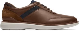 Clarks Mens Dress Oxford, Tan Leather, 8.5 Wide