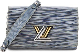 Louis Vuitton Twist Chain Wallet Epi leren crossbodytas - Blauw