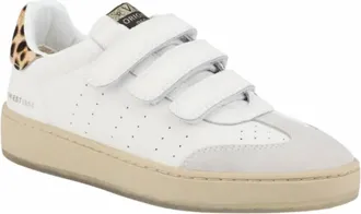 Vintage Havana Womens Ease 2 Velcro Sneaker In Cheetah/white