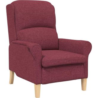 vidaXL Sill&oacute;n Rojo Vino Tinto 76 X 94 X 102 Cm Tela Vidaxl