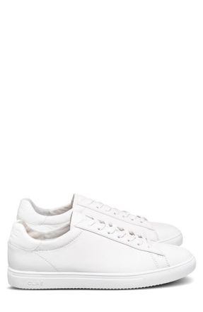 Clae Bradley Sneaker in Triple White Leather at Nordstrom, Size 10.5