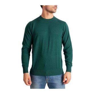 MC2 Saint Barth Round-neck Knitwear, male, Green, XL, Sweatshirts