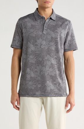 Tommy Bahama Costa Wave Twilight Canopy Seersucker Stripe IslandZone Polo in Night Cap at Nordstrom, Size Xx-Large