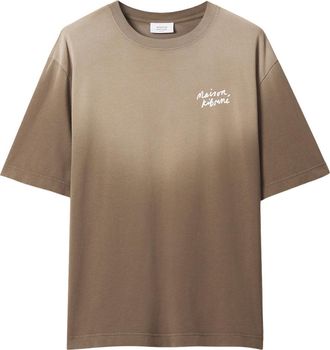 Maison Kitsun&eacute; Handwriting Faded Oversize Tee Mrmjt23kjbit8