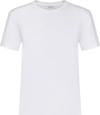 Max Mara T-Shirt - Dames - T-shirts - Wit - L - Katoen - Tops