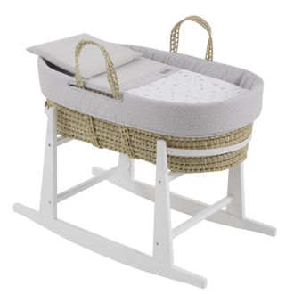 Cambrass Moises palma acolch+pata m.bco gris/bco 39x80x25 cm