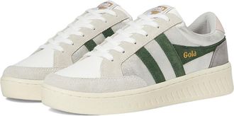 Gola Superslam Blaze Womens Shoes Silver/Evergreen/Chalk Pink : 7.5 B - Medium, Leather