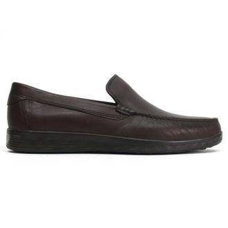 Ecco Ecco S Lite Moc Full Grain Leather Mens Slip On Shoes - Cocoa Brown - Size:UK 10.5-11