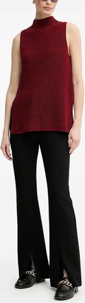 Pedro del Hierro Top in maglia a coste - Rosso