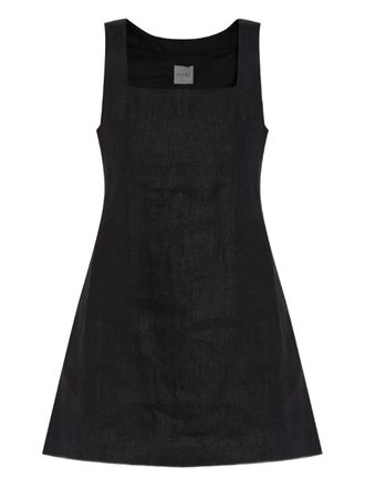 Possé linen mini dress - Black
