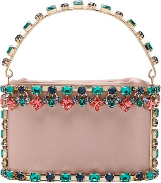 Rosantica mini Holli Buganville crystal-embellished tote bag - Pink