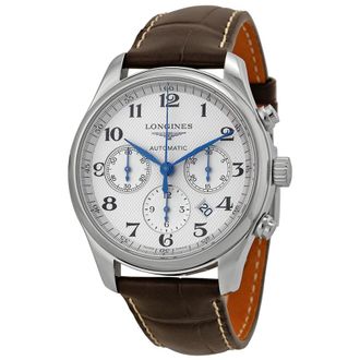Longines Pre-owned Longines Master Chronograph Automatic Silver Dial Mens Watch L27594783