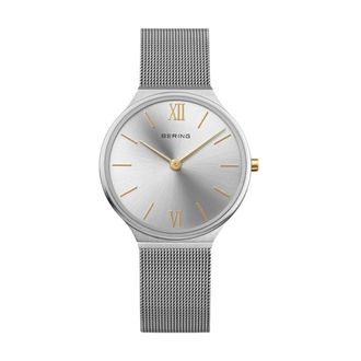 Bering Dames Armbandhorloge Ultra Slim Zilver Verkoop 18434-010 - Dames - Horloges - Grijs - ONE Size - Accessoires
