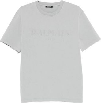 Balmain T-shirts en polos - Heren - T-shirts - Grijs - XL - Tops