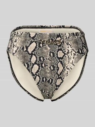 Michael Kors High Waist Bikini-Slip Modell BOHO PYTHON in Black, Gr&ouml;&szlig;e XS