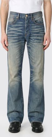 Acne Studios Jeans flared a vita media in denim di cotone rigenerato