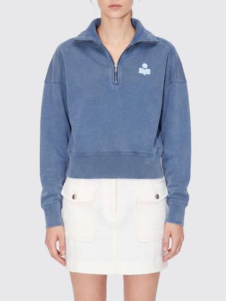 Isabel Marant Felpa a collo alto in cotone con mezza zip
