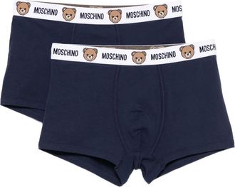 Moschino Boxer con logo (2 pezzi) - Blu