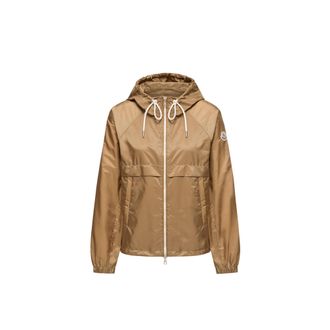 Moncler Moncler Coquelicot Hooded Jacket, Women, Beige, Size: 00
