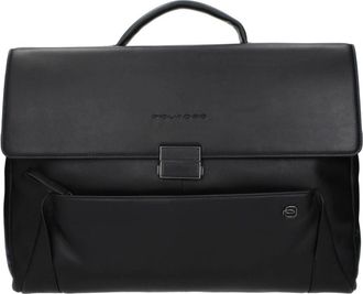 Piquadro Tassen, Heren, Zwart, ONE Size, Leer, Zakelijke tas en laptoptas