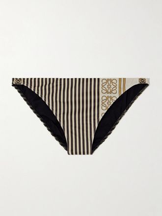 Loewe + Paulas Ibiza Slip Bikini Stampato Con Decorazioni - Neutri